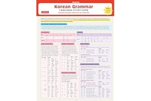 Korean Grammar Study Card