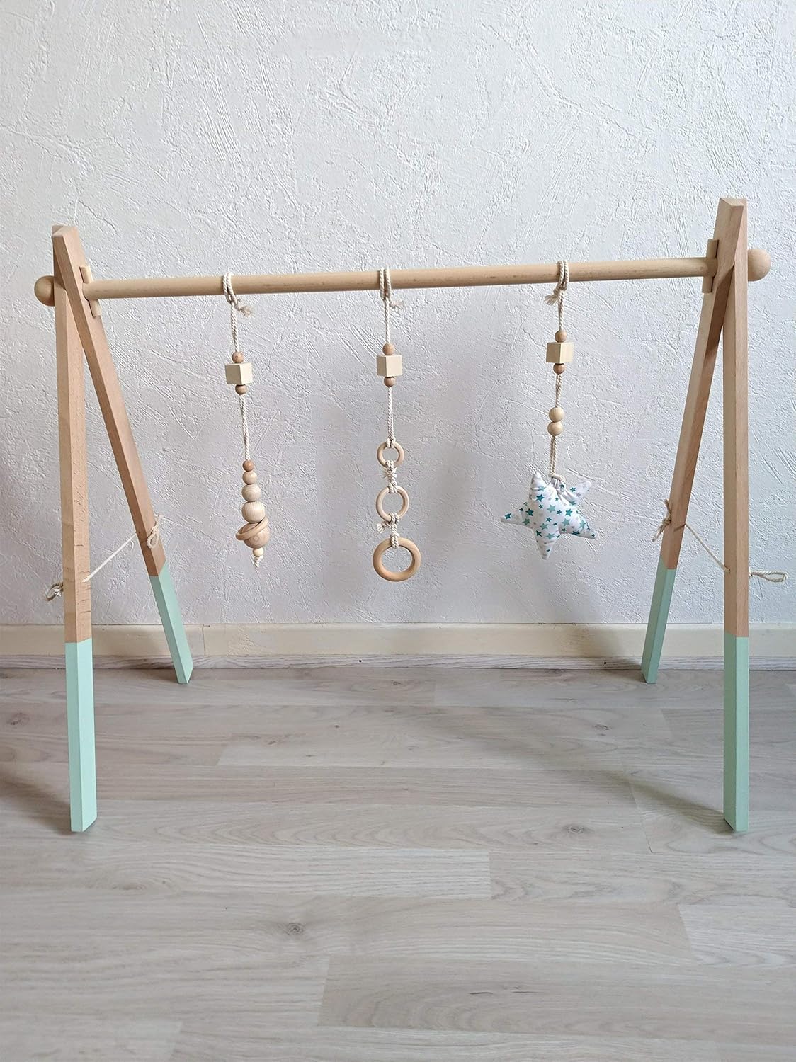 Produits Handmade Jouets Pour Bebe Et Tout Petits Portique Deveil Arche Dactivites Montessori En Bois De Hetre Modele Noir Et Blanc Bebe Et Puericulture Jouets Pour Bebe Et Tout Petits