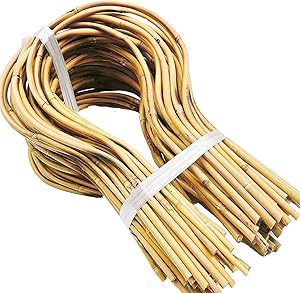 Flee Handmade 15 in. Bamboo Loop Stakes for Climbing Plants