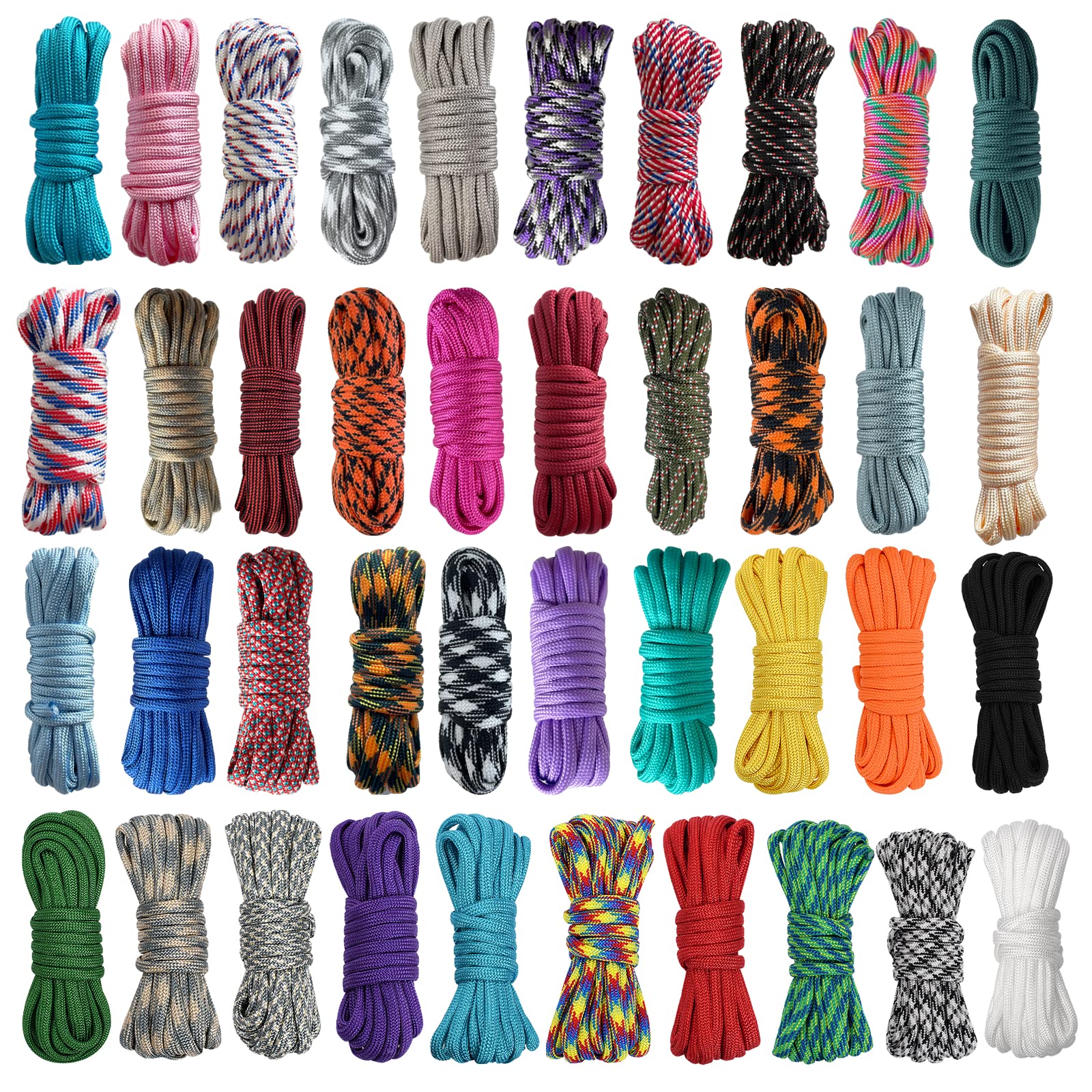 40 Colors 10 Feet Paracord Cord Multifunction
