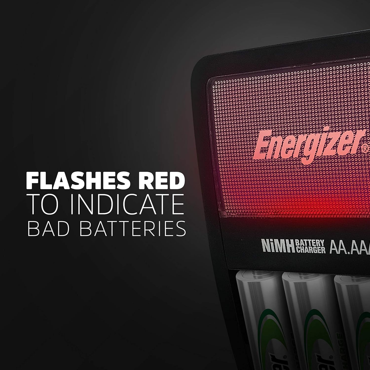 Energizer Rechargeable AA and AAA Battery Charger (Recharge Value) with 4 AA NiMH Rechargeable Batteries: Electronics