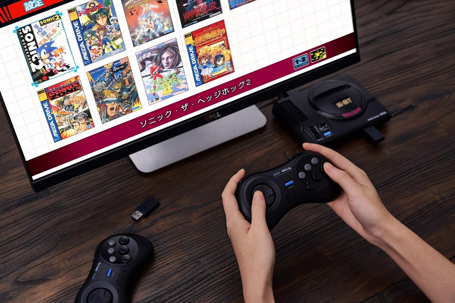8Bitdo M30 2.4G Wireless Gamepad for Sega Genesis Mini and Mega Drive Mini - Sega Genesis: Video Games