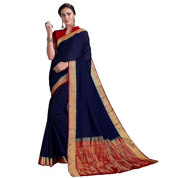 Silk Blend Kanjeevaram Saree[R_22041SANWARISR01_Red]