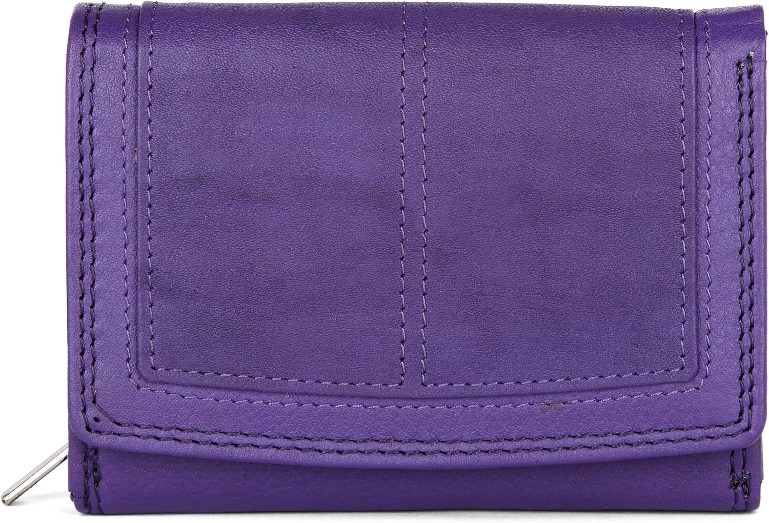 Ladies Rfid Protection Real Leather Purse Card Women Wallet Zip Coin Pocket - Image 4
