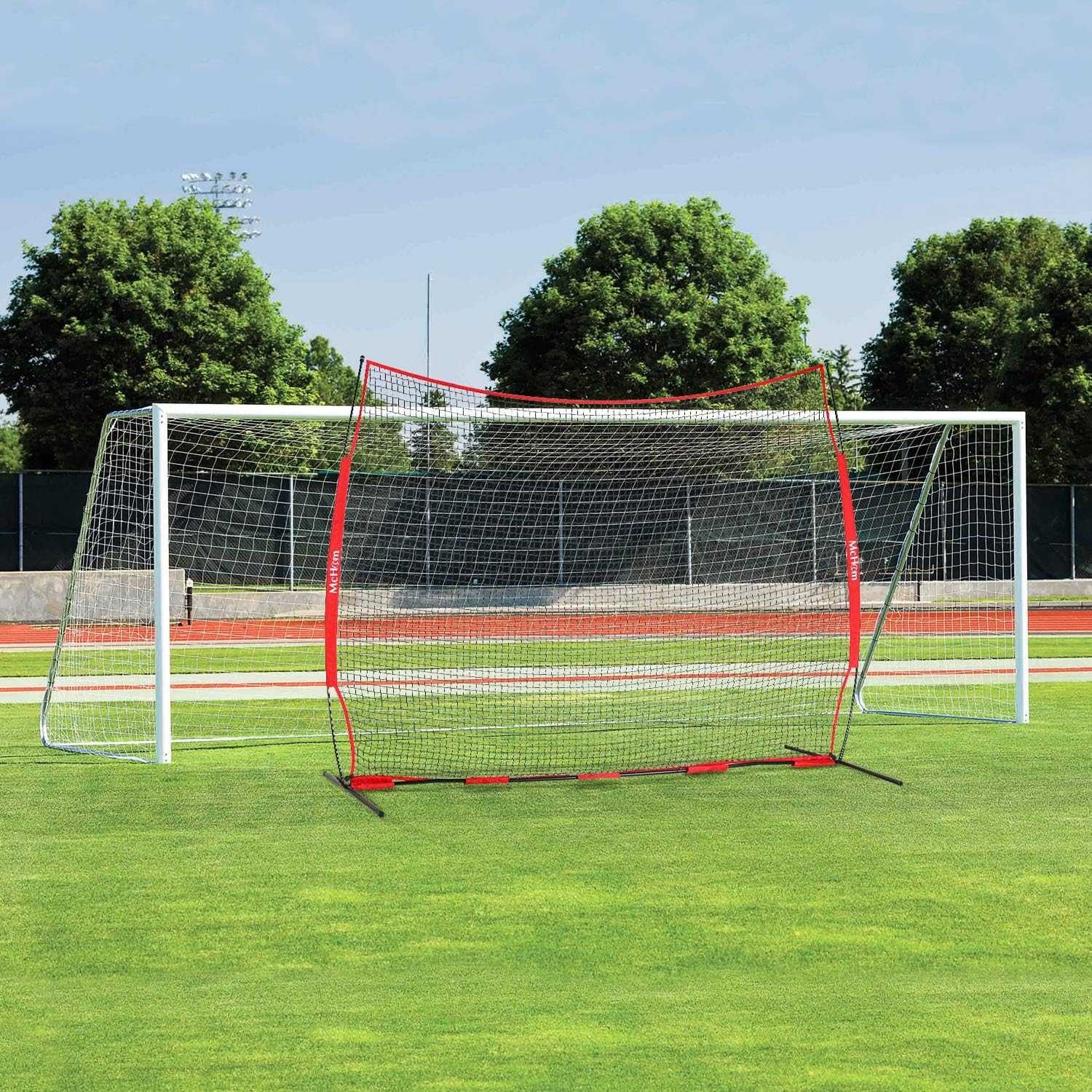 McHom 12ft x 9ft Sports Barrier Net | Backstop for Baseball, Softball, Soccer, Basketball, Lacrosse and Field Hockey | Collapsible and Portable : Sports & Outdoors