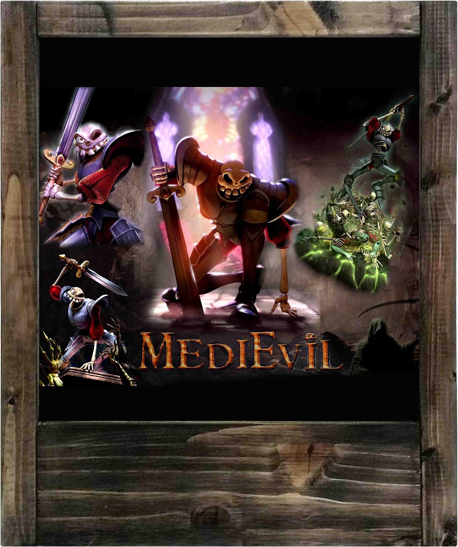 Wooden lamp Medievil