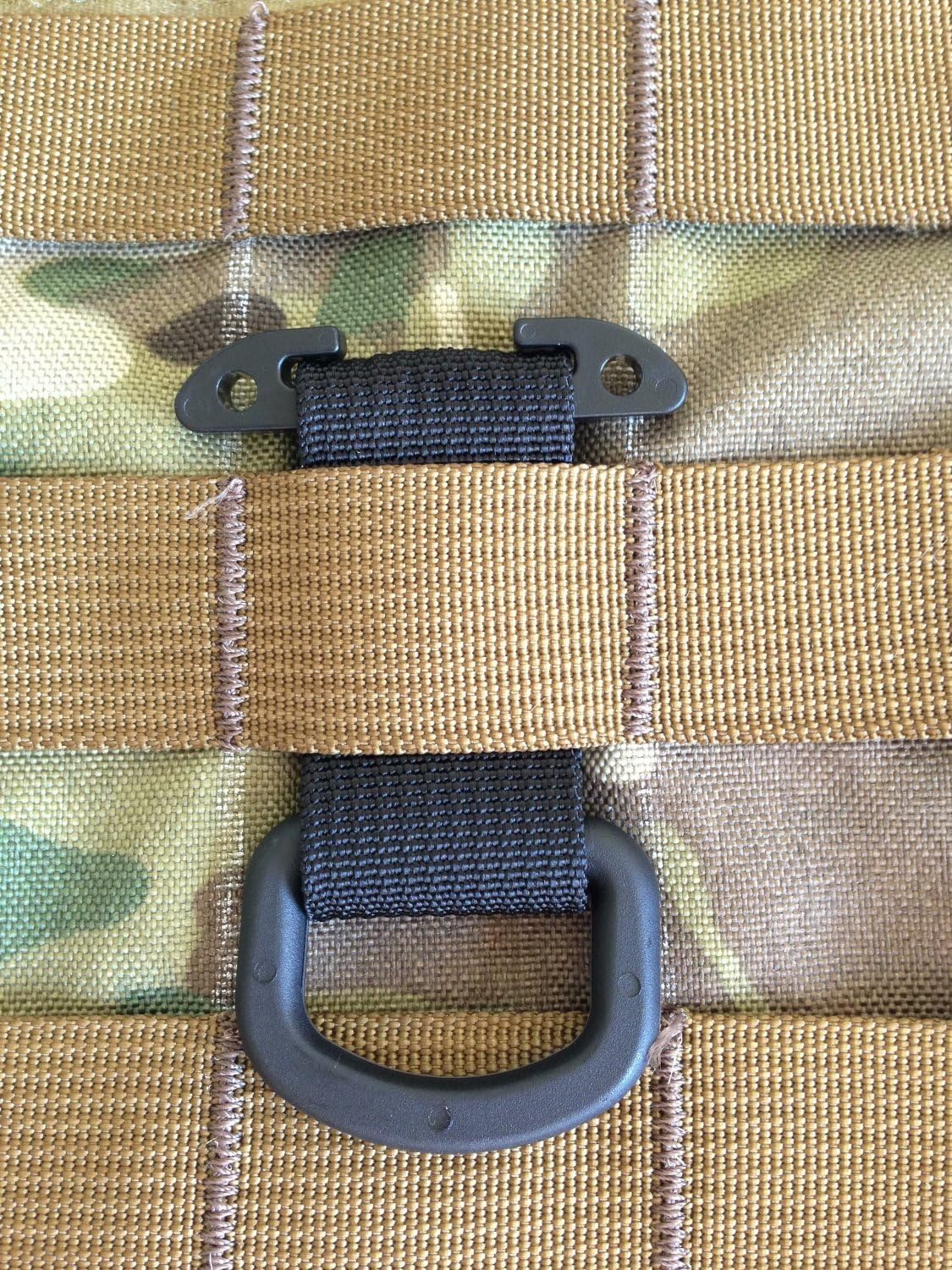 Black Military Tactical T-ring Tring Adaptor for Duraflex Molle Pals Acu