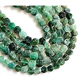 Natural Gemstone Emerald Beads, Genuine Emerald Loose Beads for Jewelry Making, Plain Coin Shape drilled Beads, Size – 6 to 7 MM 12” 45+ Beads/Strand Approx. [BSKU 28]