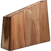 Resafy Magnetic Knife Wooden Block Knife Display Holder Rack Double Side Magnetic Stands with Strong Enhanced Magnets Kinves Strip Magnetic Knife Holder
