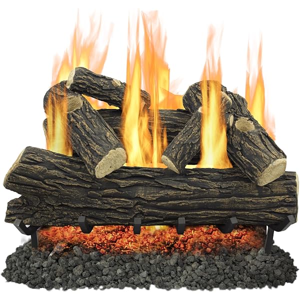 Amazon.com: Pleasant Hearth VFL-VO24DR 24 Valley Oak Series Vent Free Gas  Set 33,000 BTU's, 24 inch Log, No Color : Home u0026 Kitchen