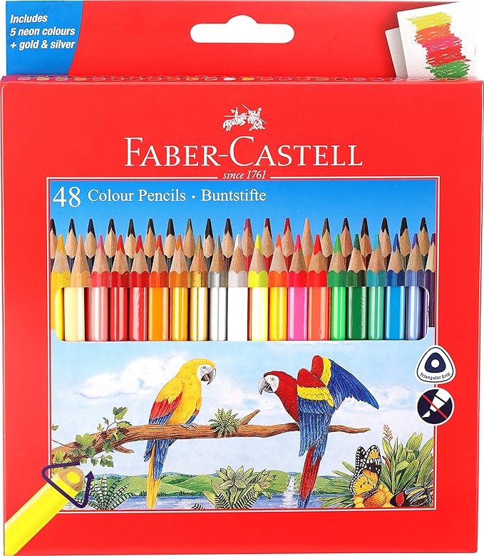 Faber-Castell 48 Triangular Colour Pencils