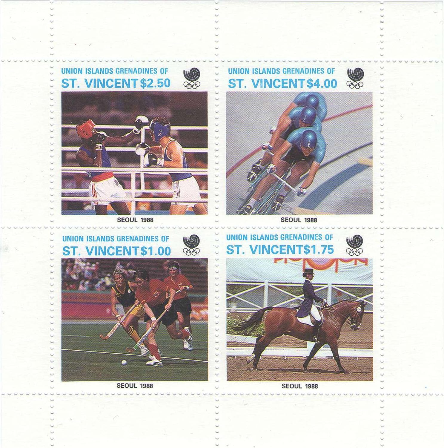 Jeux Olympiques D été De 1988 Séoul, Corée du Sud Jeux olympiques d'été de 1988 - 4 timbres émis