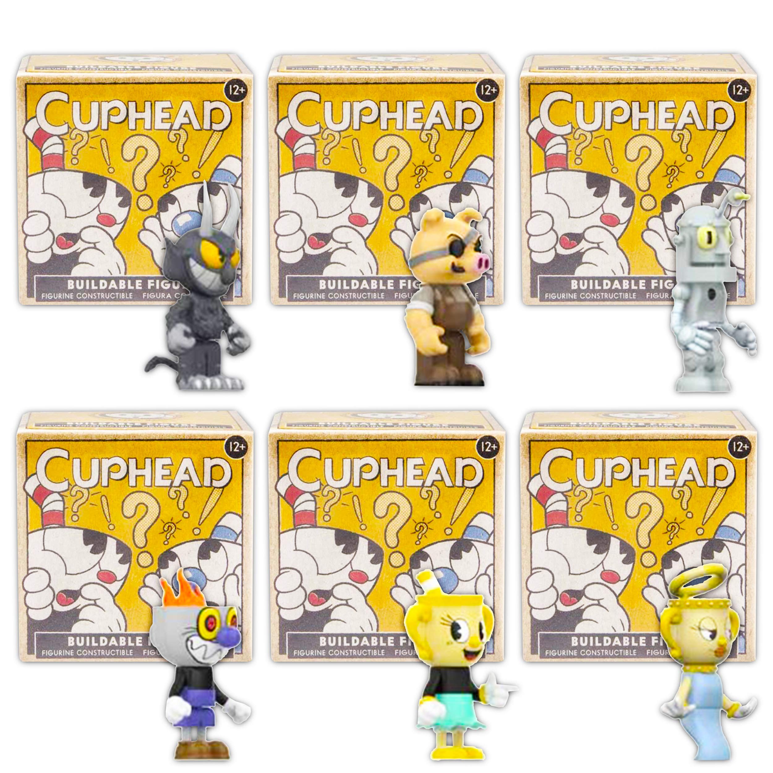 Buy Cuphead Toy Set Cuphead Blind Box Bundle - 6 Pack Cuphead Playset ...