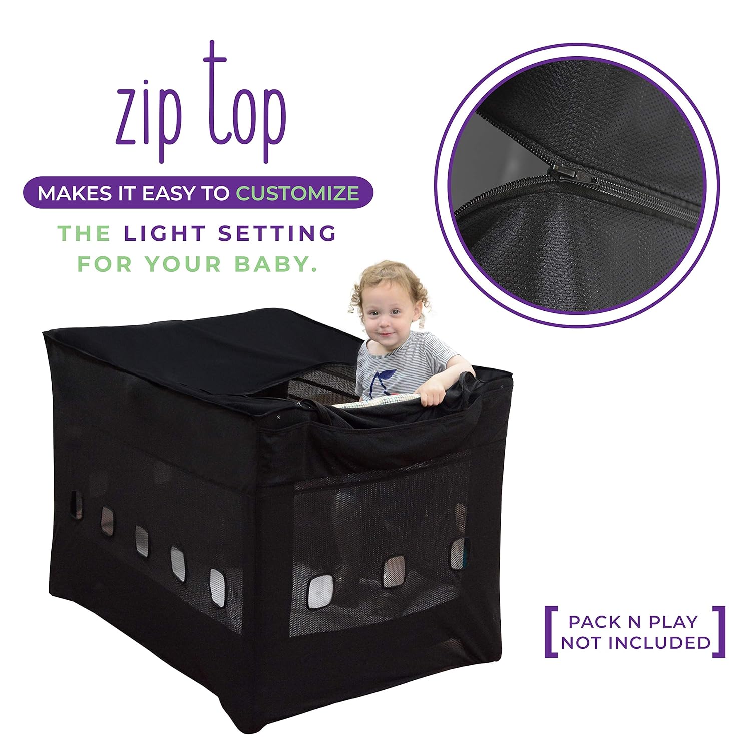 pack n play darkening cover