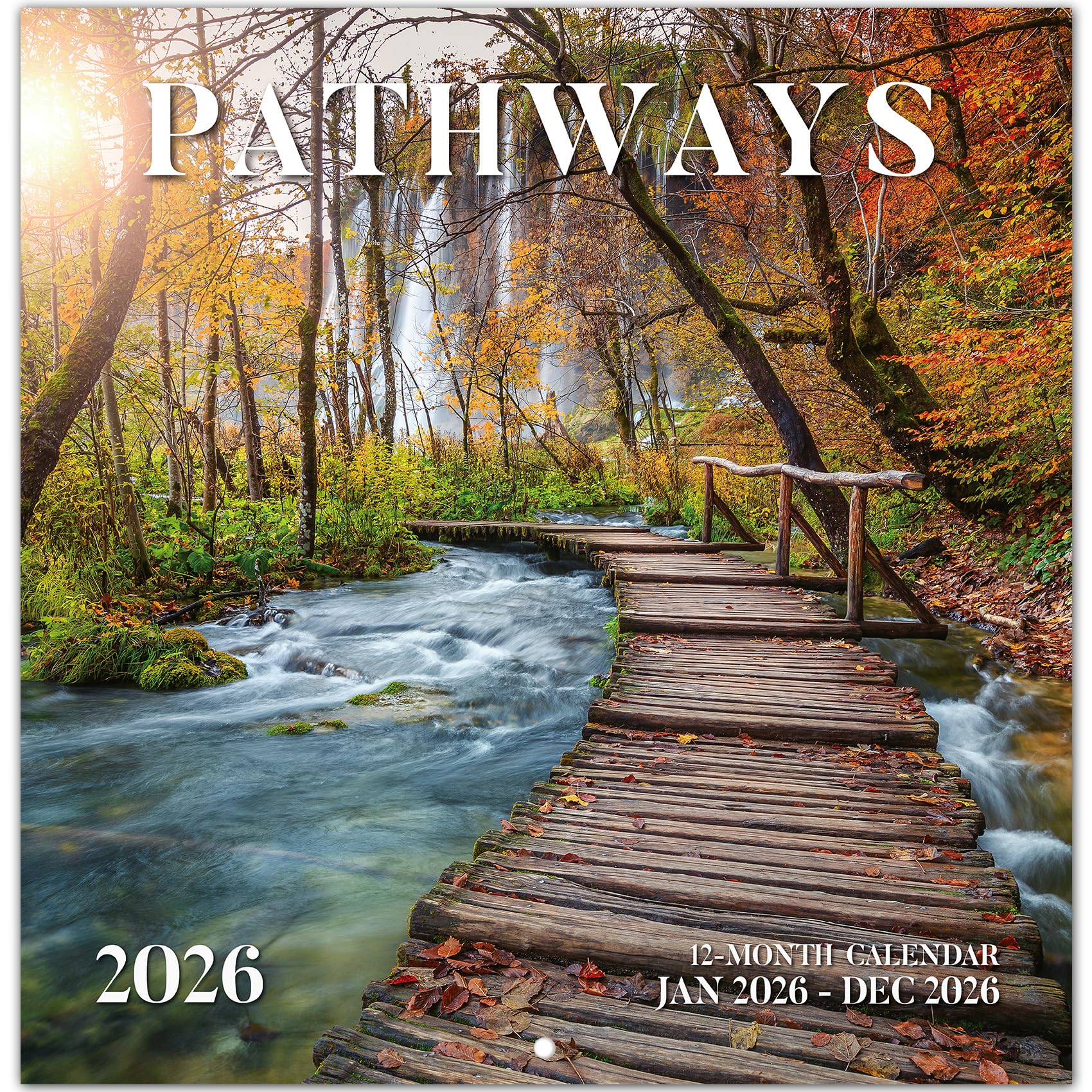 Photo 1 of 2026 Calendar, Pathways/Trail Monthly Wall Calendar 2026 Runs from Nov 2025 – Dec 2026, Hanging Wall Calendar, 11.6" x 24"Opened, Full Page Layout for Organizing, Perfect Present