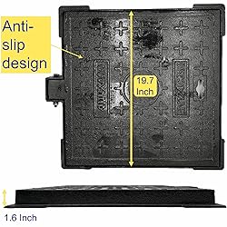 MOSINSBO 20x20 Cast Iron Manhole Cover and Frame, B