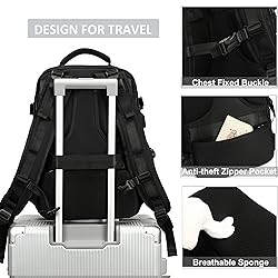 Travel Backpack for Women Men 15.6 Inch Laptop
