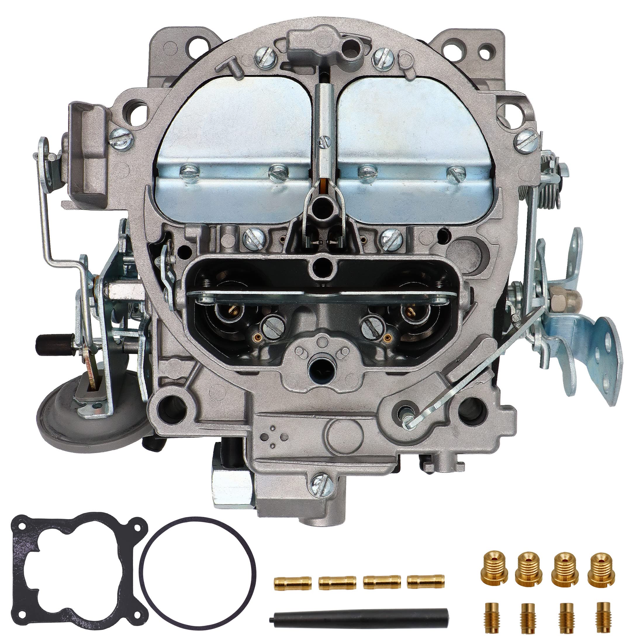 Photo 1 of New Rochester Quadrajet Carburetor 4 Barrel For Chevy 350 454 327 427 V8 Engines GMC Trucks 1966-1973 big small block 4BBL Carb 1901R 4MV Corvettes 1975-1979 Manual Divorced Choke 1901-GG 750 CFM