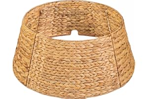 KOLWOVEN 28in Christmas Tree Collar Large to Small Christmas Tree, Woven Christmas Tree Ring Adjustable Skirt, Christmas Tree