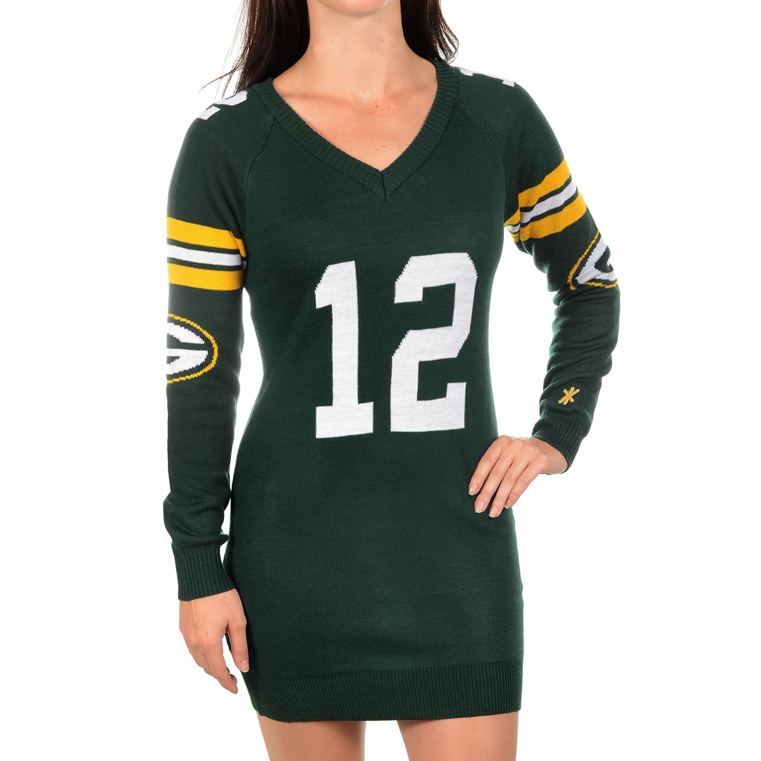 Klew Nfl Football 2015 Womens Big Logo Player Sweater Dress