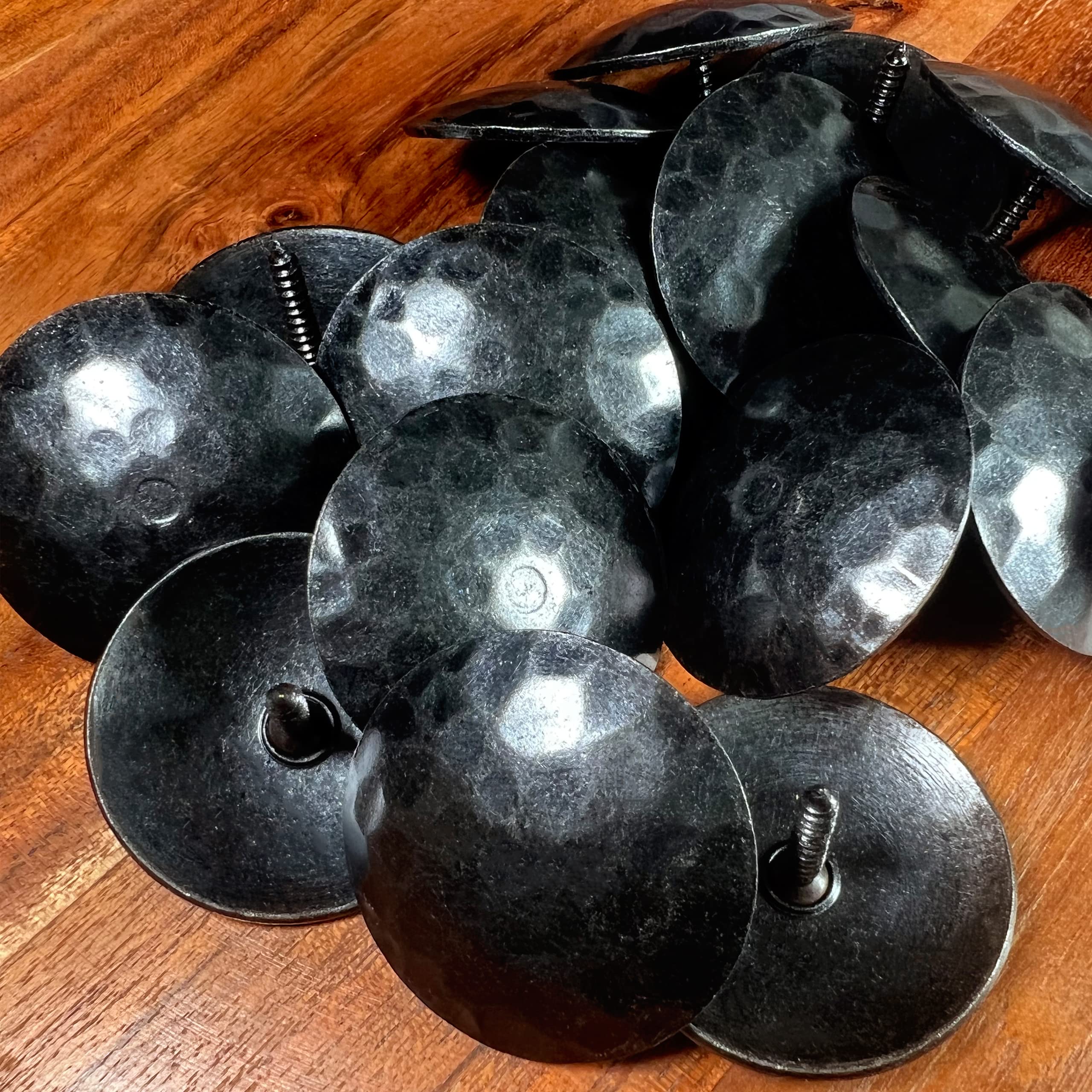 Photo 1 of 25 Pack- 1.75 Inch Iron Clavos Decorative Nails Screws Forged Hammered Door Nails Wood Furniture Upholstery Tacks Rustic Antique Forged Finish by Sidco Supply