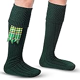 DSS KILTS-Kilt Hose, Tradional Scottish Kilt Scocks Wool Blend, Bubbled Design Kilt Socks for USA Shoe Sizes