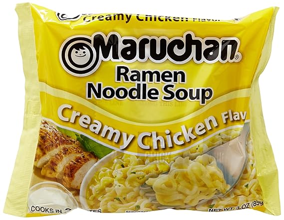 Amazon Com Maruchan Ramen Noodle Soup Creamy Chicken Flavor 3 Oz Grocery Gourmet Food