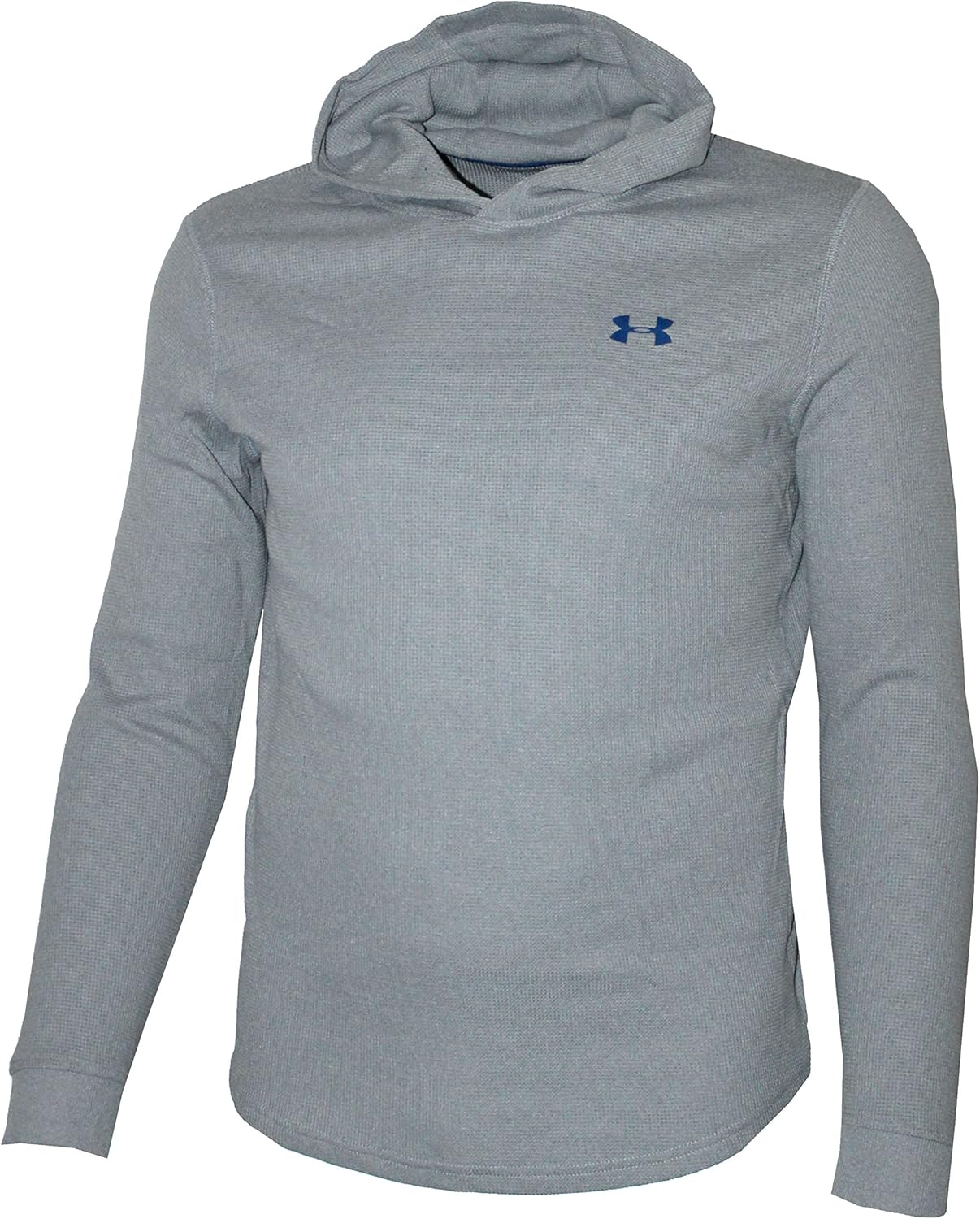 Under Armour Men's Waffle Athletic Hoodie Anti Odor Shirt TOP (Grey