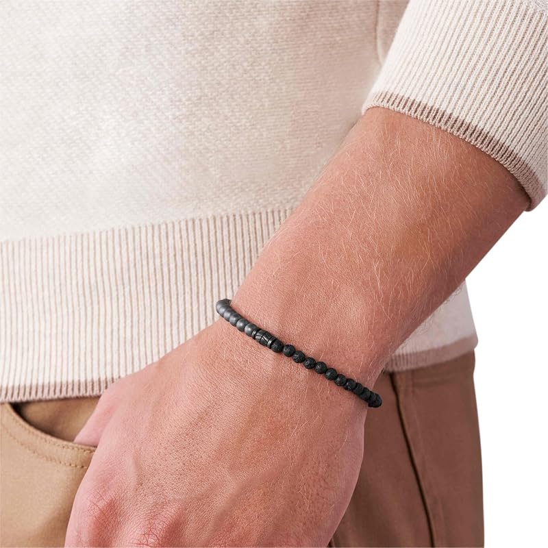 Bracciale Da Uomo Vintage Casual, 170 X 250 mm Nero Altro Bracciale, JF03008793
