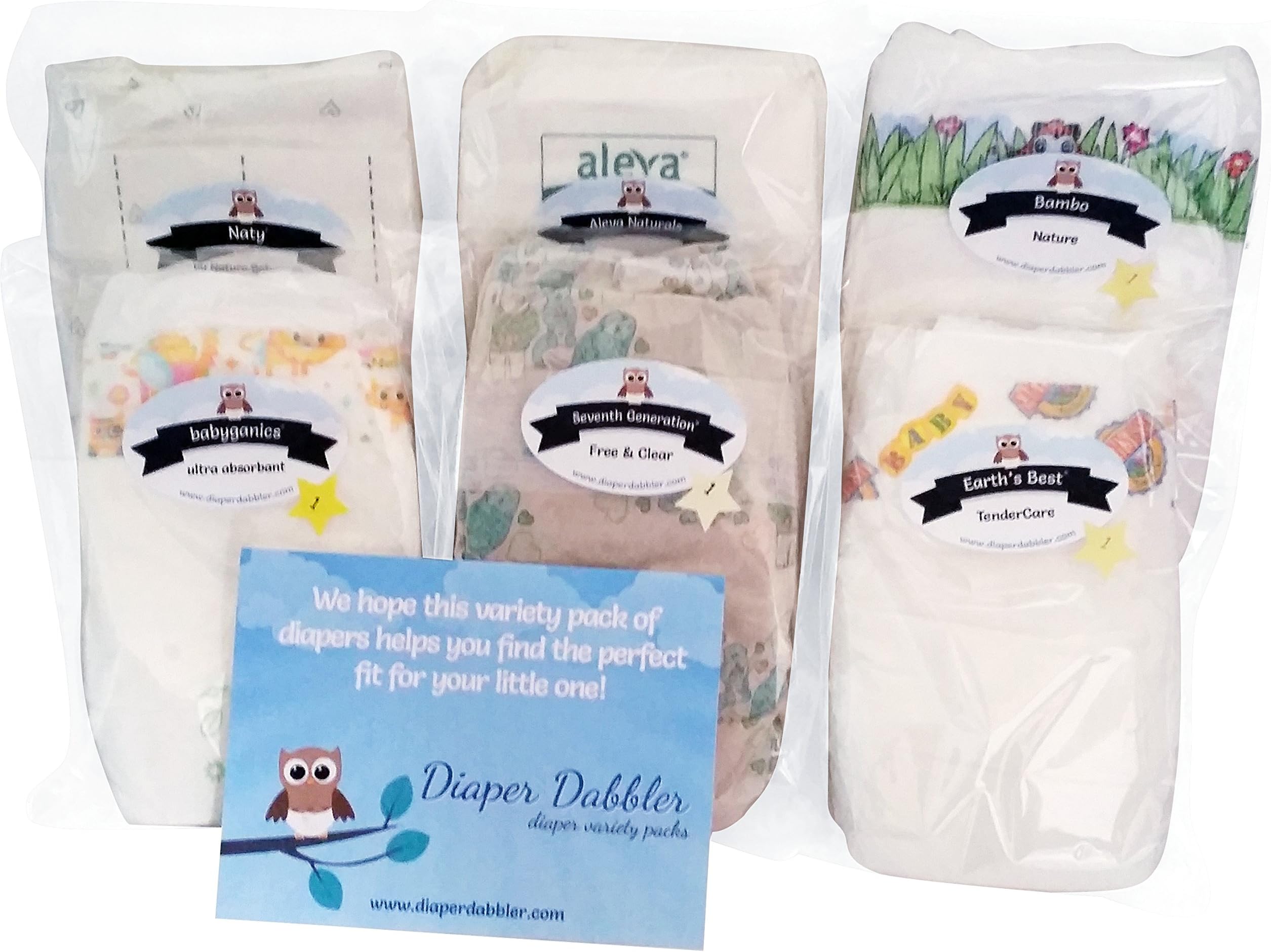 Mother Earth Diaper Variety Pack size 1 - Diaper Samples