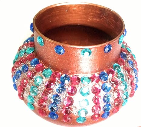 Buy Glass Flower Vase Embedded With Beads Online At Low Prices In