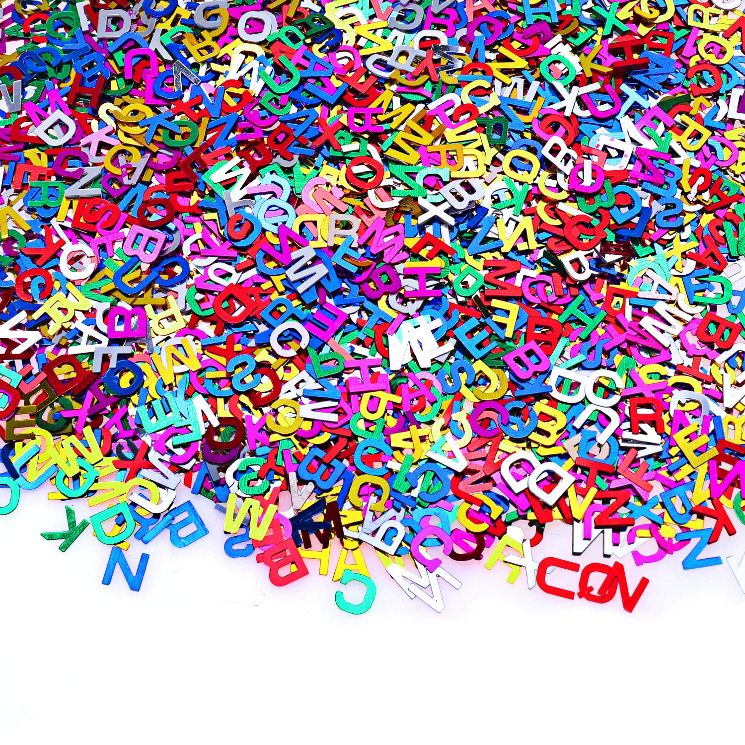 HOWAF ABC Letters Confetti for Children Back to School Decoration, Colorful Table Decoration Confetti for Girls Boys 2021 School Start Party Decoration Children's Birthday Giveaway, 40g