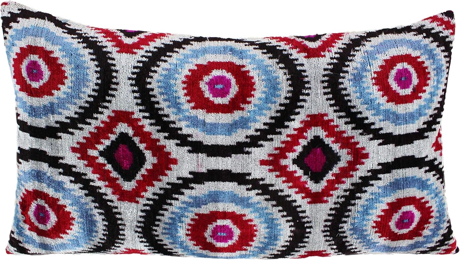 Amazon Com Black Fig Designs Silk Velvet Ikat Pillow Cover Vp240