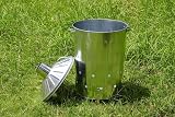 Simpa Garden Fire Bin Incinerator 90 Litre Galvanised Small Medium Large view 4
