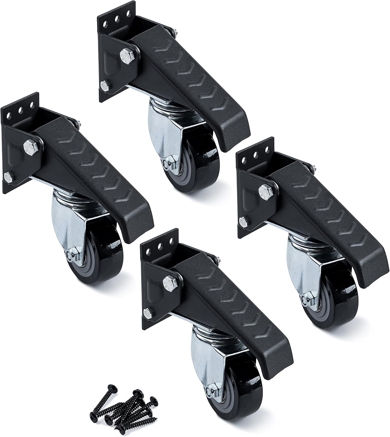 Two Sets of 4 Pack of Heavy Duty Retractable Workbench