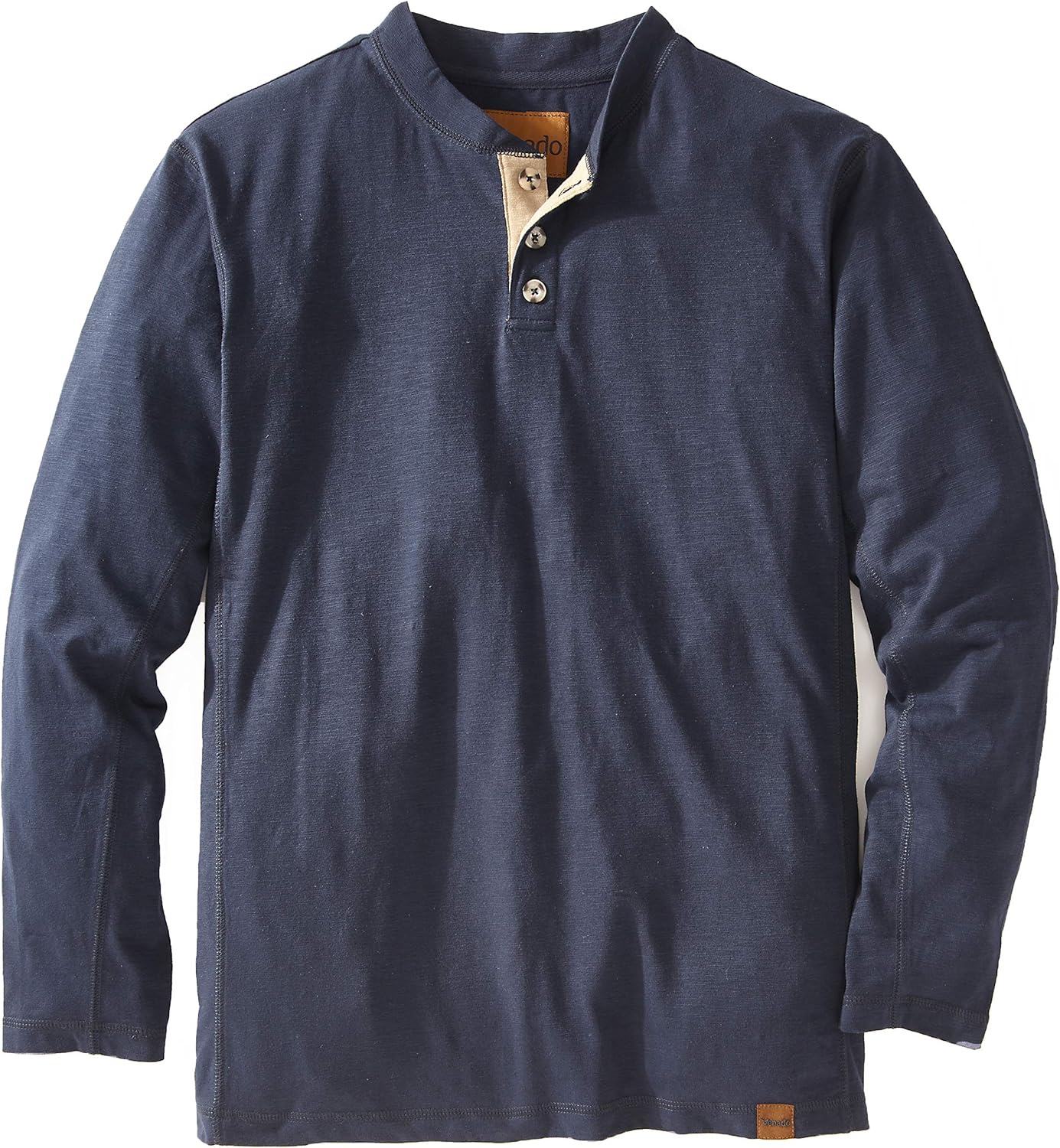 Venado Henley Long Sleeve Shirts for Men - Mens Henley with Flex Material at  Men’s Clothing store