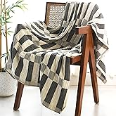 Folkulture Throw Blanket for Couch 50" x 60", 100% Recycled Cotton Blanket and Throws for Chair, Soft Throw Blanket for Bed or Bed Throws for Sofa, Boho