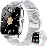 Smart Watch for Women &amp; Men, 2026 New 1.96" Reloj Inteligente Para Mujer Answer/Make Calls, Blood Pressure, HR, Sleep Monitor, 110+ Sport Modes, Voice Assistant Fitness Watch for iOS Android Phone