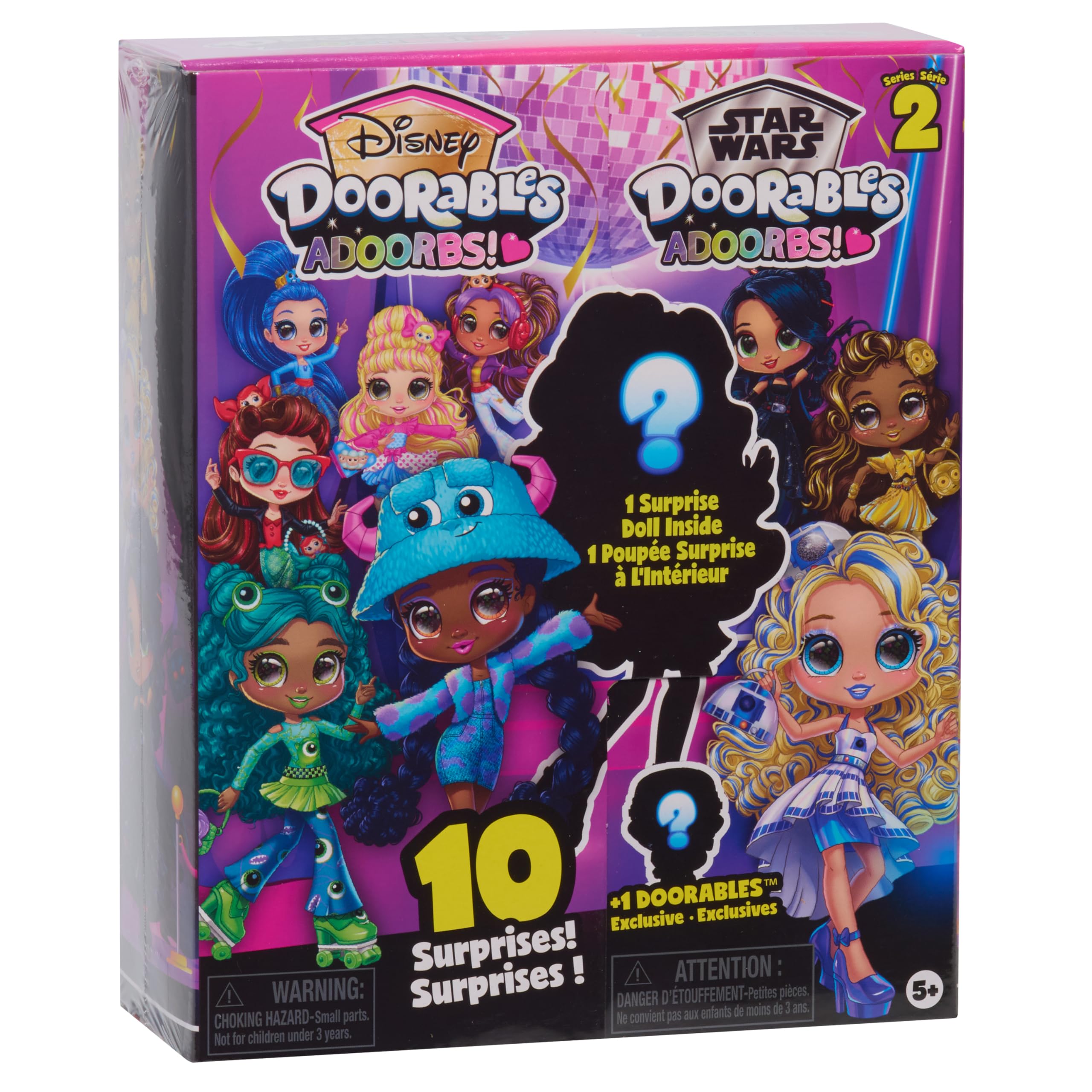 Disney Doorables Adoorbs Dolls Series 2 – Collectible 5.5-Inch Dolls with Accessories, Blind Box Surprise, Rooted Hair & Articulated Fashion Figures for Kids Ages 5+