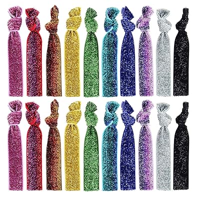 Buy Eboot 20 Pieces Hair Bands Ponytail Holders No Crease Elastic