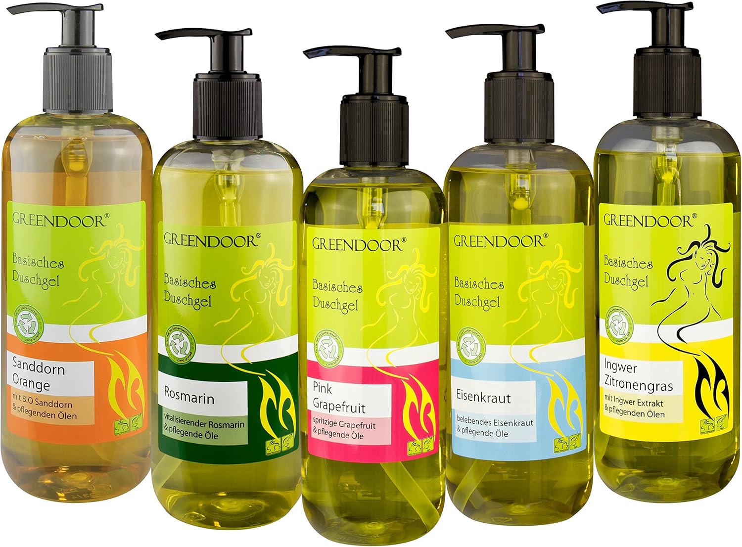 Greendoor Basic Shower gel Ginger Lemongrass - 100% Nature of the Natural cosmetics Factory, without silicone, without Sulphate, no preservatives 500ml - Image 5
