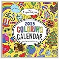 Tiny Expressions - Kids Coloring Calendar 2025-12 Month Color Your Own Wall Calendar for Children, Boys & Girls with Fun Planning Boxes for Daily, Weekly, and Monthly Tasks