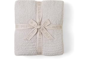 Barefoot Dreams CozyChic Throw, Stone 54" x 72"