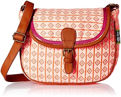 Kanvas Katha Womens Sling Bag (Multicolor) (KKSLJQ040)