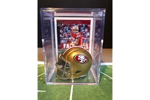 RIDDELL San Francisco 49ers NFL Helmet Shadowbox w/George Kittle card