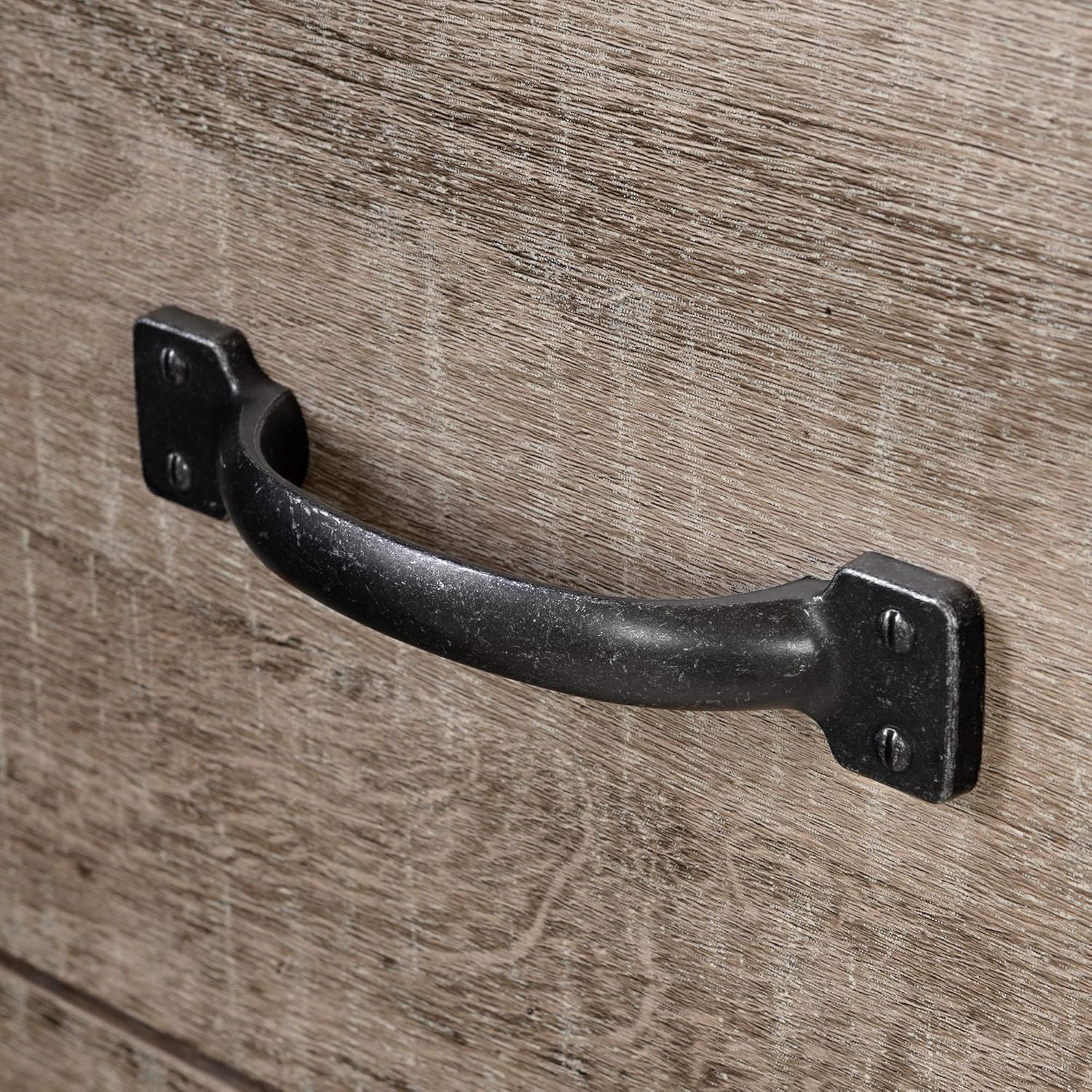 South Shore Tassio 1-Drawer Nightstand-Weathered Oak: Furniture & Decor