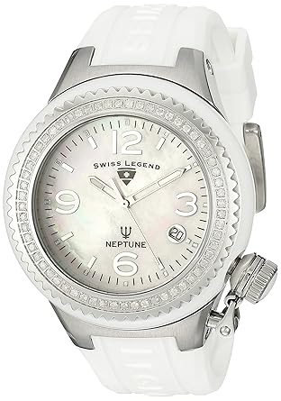Buy Swiss Legend Women S 11844d Wwsa Neptune White Mother Of Pearl Dial Diamond Accented Watch Online At Low Prices In India Amazon In