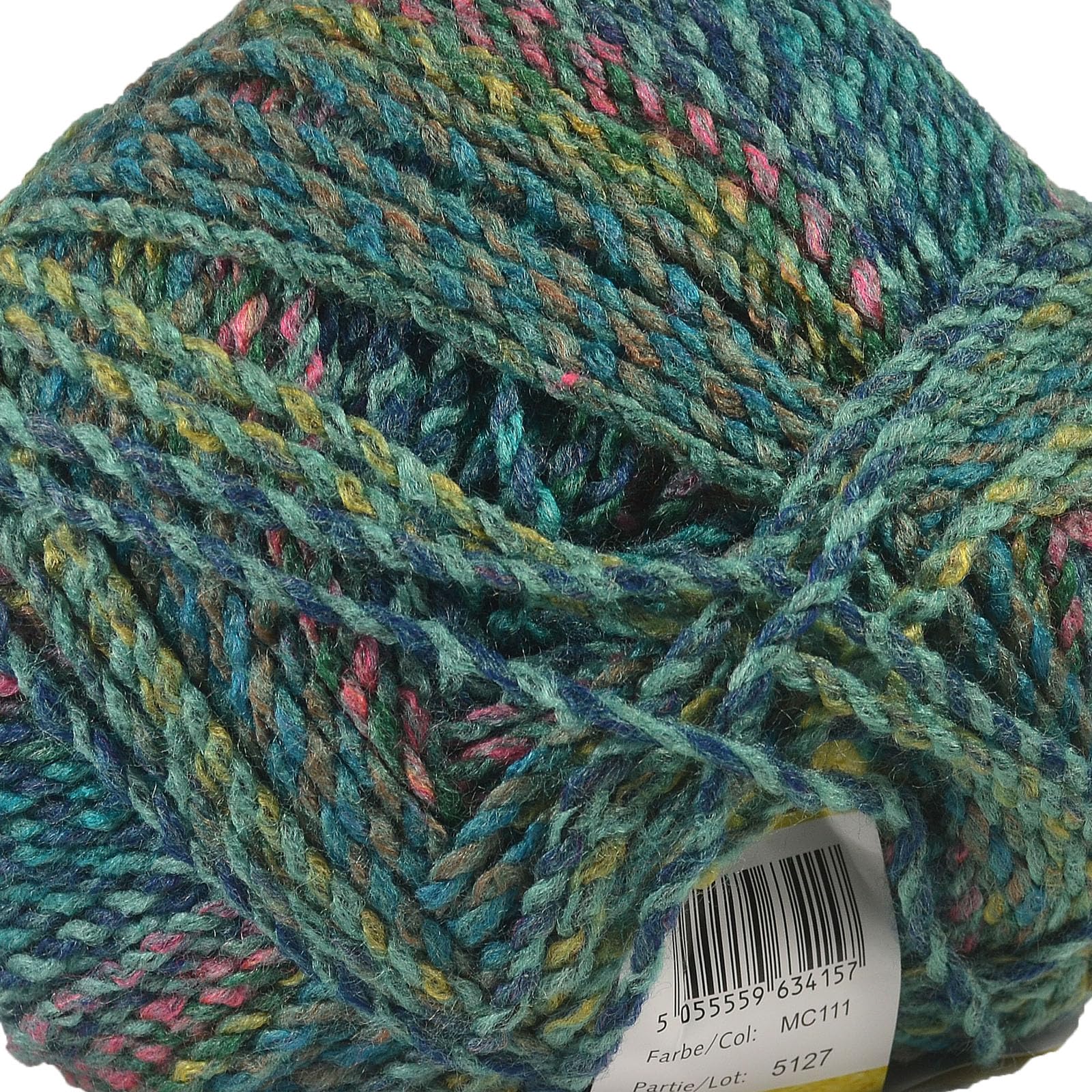 James C Brett Marble Chunky Yarn – 200g Ball of Supersoft Acrylic Knitting & Crochet Wool – Create Fast, Cosy Garments with a Beautiful Marbled Effect (Emerald Isle)