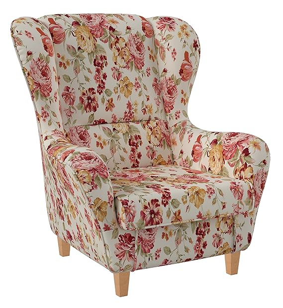 Supellex Ohrensessel/Fernsehsessel Sofia mit Hocker