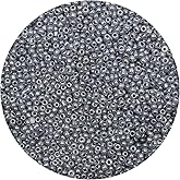 Yholin 5000pcs Grey Blue Glass Seed Beads Bulk, Small Tiny Waist Spacer Beads for Bracelet, Necklace Jewelry Making, DIY Craft Projects(3mm 8/0)
